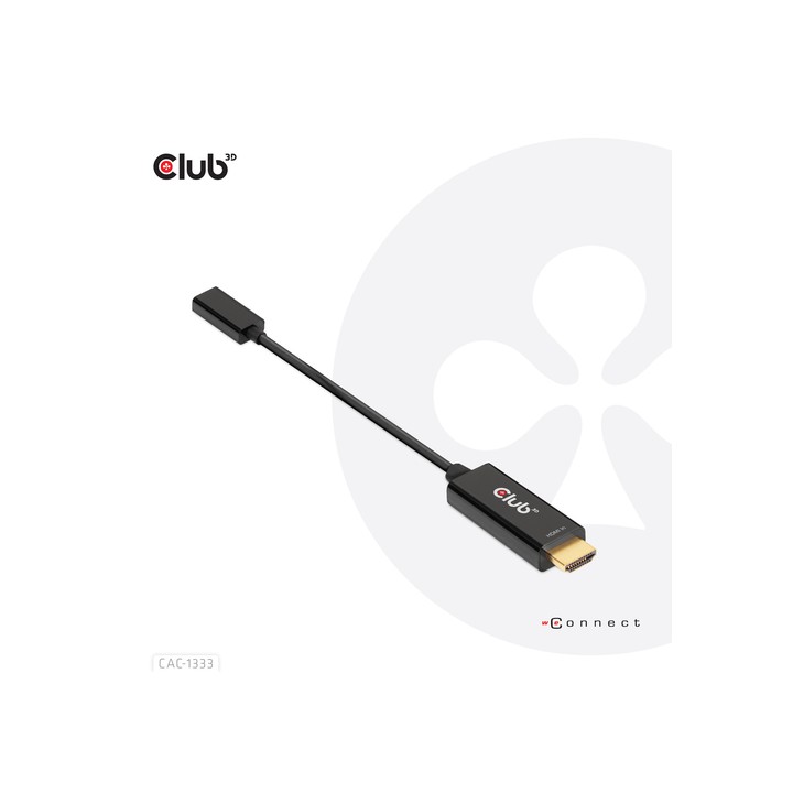 CLUB3D ADATTATORE HDMI 2.0 TO USB C 4K 60HZ M/F