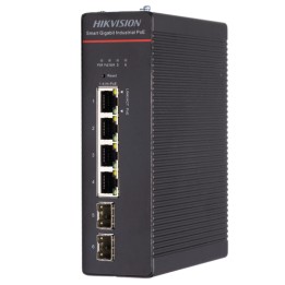 HIKVISION SWITCH INDUSTRIALE SMART MANAGED GIGABIT HI-POE 4 PORTS