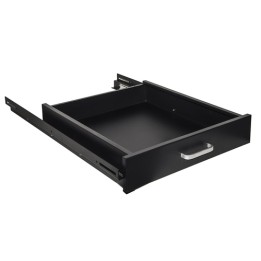 CASSETTO ESTRAIBILE PER ARMADI RACK 19 NERO PROFONDITA 650MM