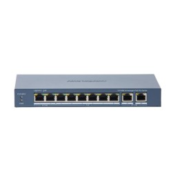 HIKVISION SWITCH 10/100 HI-POE METALLICO + 2 UPLINK GIGABIT