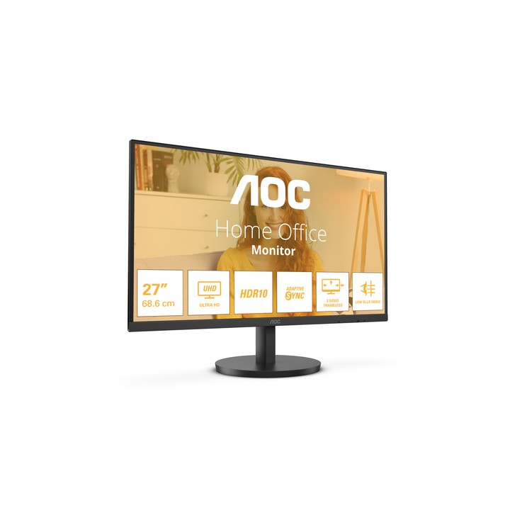 AOC MONITOR 27 4K ULTRA HD IPS 16:9 4MS 300 CDM, DP/2HDMI
