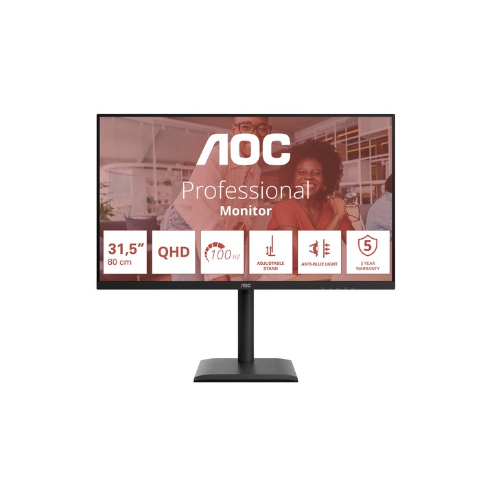 AOC MONITOR 31,5 LED IPS QHD 16:9 100Hz 4MS 350 CDM, PIVOT, DP/HDMI, MULTIMEDIALE