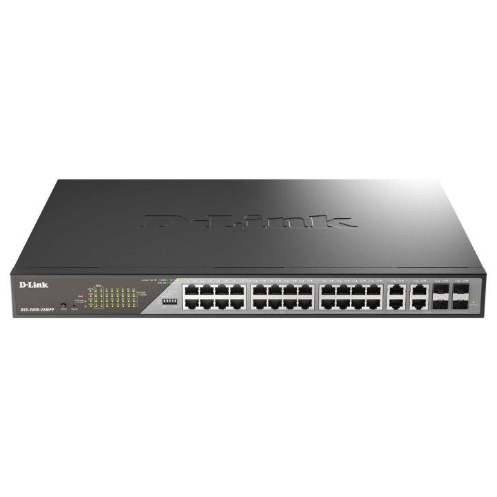 D-LINK SWITCH 28 PORTE, GIGABIT ETHERNET, POE++, RJ45/SFP