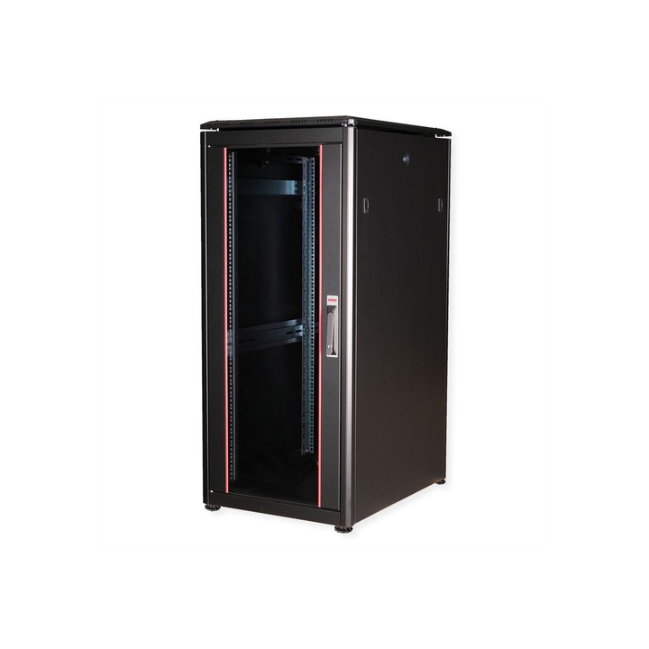 ROLINE 19" CABINET NETWORK PRO 26U, 600x800 (WxD), PORTA IN VETRO, NERO