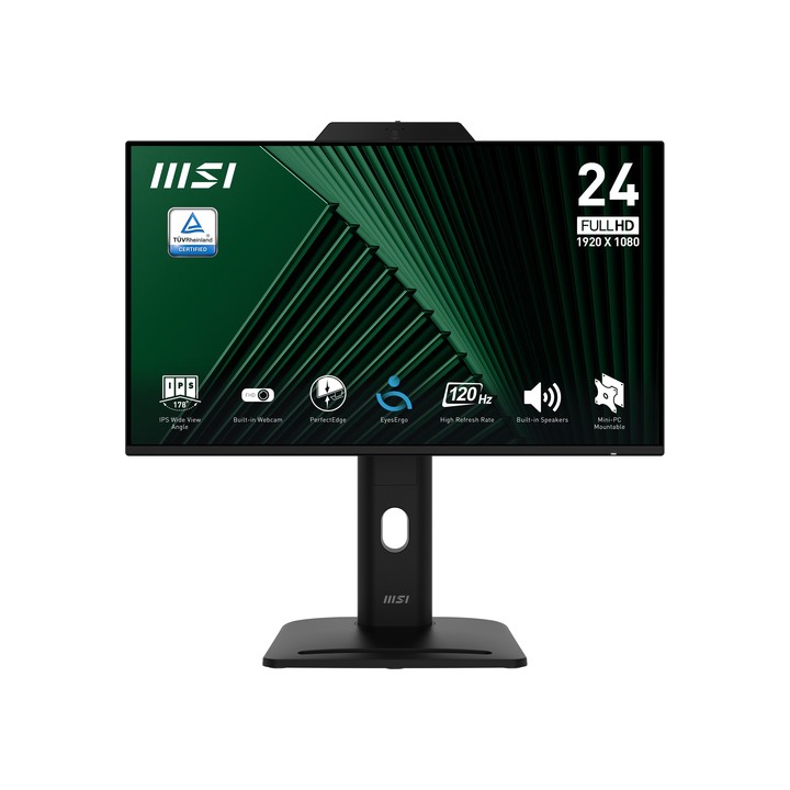MSI MONITOR 23,8 LED IPS 16:9 FHD 120Hz 300 CDM, WEBCAM, PIVOT, VGA/DP/HDMI, MULTIMEDIALE