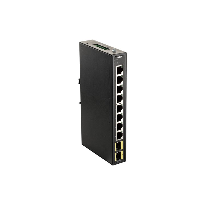 D-LINK SWITCH INDUSTRIALE 8 PORTE GIGABIT, INCLUDE 2 X 100/1000M SFP