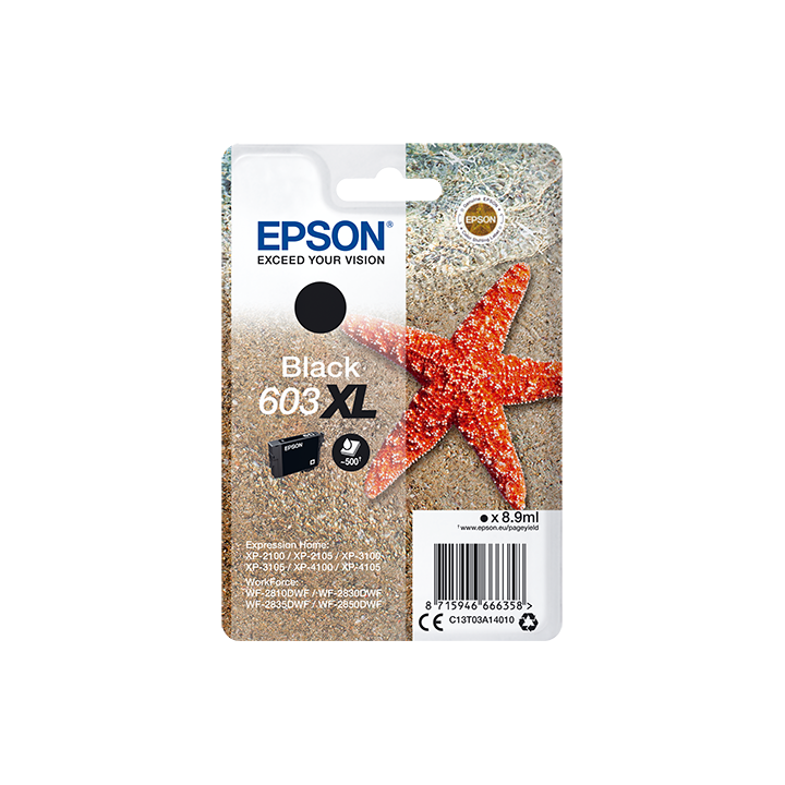 EPSON CARTUCCIA INK NERO, STELLA MARINA, 603 XL