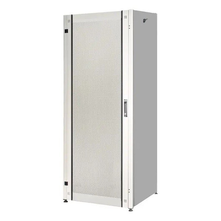 ARMADIO RACK PER RETI 19 42U (A)2002, (L)600, (P)800 COLORE GRIGIO PORTA TRAFORATA SERIE EAVI