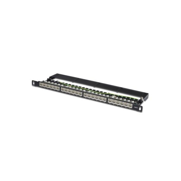 PANNELLO PATCH 24 PORTE CAT6 0,5 UNITA SCHERMATO