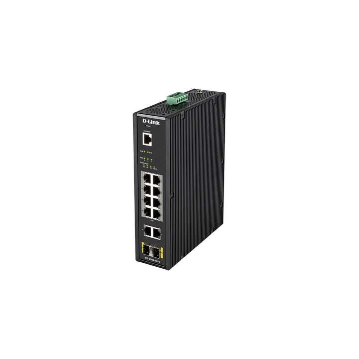 D-LINK SWITCH INDUSTRIALE 12 PORTE GIGABIT, RJ45 CONSOLE PORT