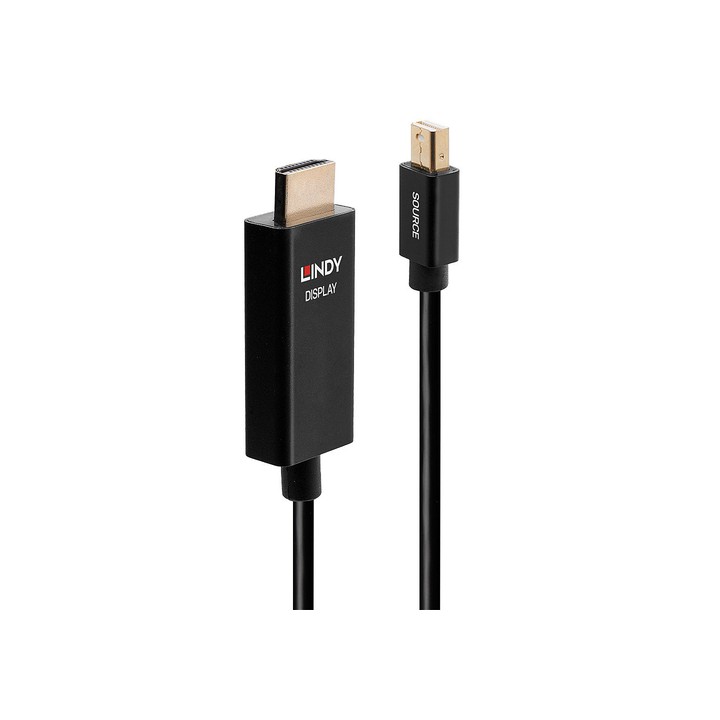 LINDY CAVO ADATTATORE DA MINI DISPLAYPORT A HDMI 4K60HZ, 2 M