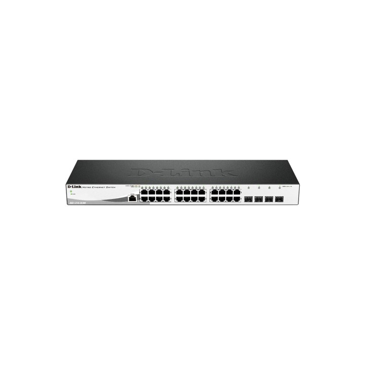 D-LINK SWITCH 24-PORT 10/100/1000BASE-T + 4 SFP PO D-LINK SWITCH 24-PORT 10/100/1000BASE-T + 4 SFP P