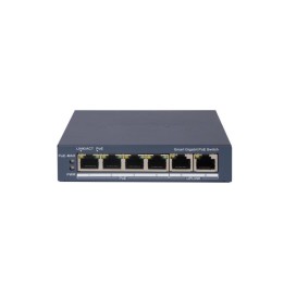 HIKVISION SWITCH L2, SMART MANAGED, 4 GIGABIT RJ45 POE PORTS, 2 GIGABIT RJ45 PORT, 802.3AF/AT, POE P