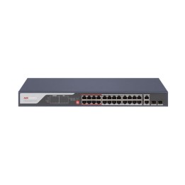 HIKVISION SWITCH 10/100 POE METALLICO + UPLINK GIGABIT SFP