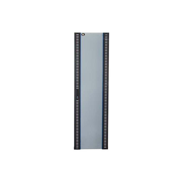 PORTA IN VETRO DI SICUREZZA NERA PER ARMADI LINK 42U LARGHEZZA 600MM CON SERRATURA