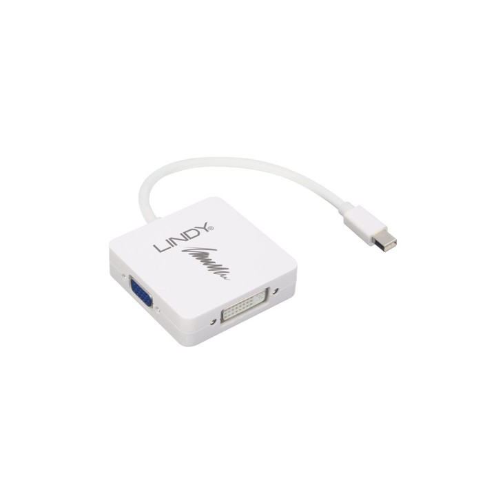 LINDY ADATTATORE MINI-DP A HDMI 4K30/DVI/VGA