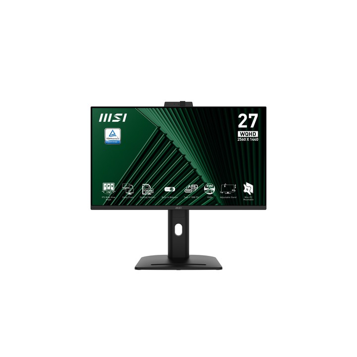 MSI MONITOR 27 LED IPS 16:9 QHD 1MS 250 CDM, PIVOT, USB-C DOCK, WEBCAM, DP/HDMI, MULTIMEDIALE, TYPE-C 98W, VESA, EPEAT