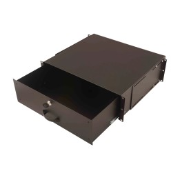 DIGITUS Ripiano per documenti 2U con maniglia 88x481x400 mm, colore nero (RAL 9005)