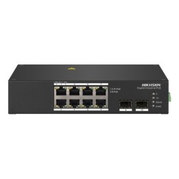 HIKVISION SWITCH INDUSTRIALE GIGABIT HI-POE DIN + UPLINK GIGABIT SFP UNMANAGED