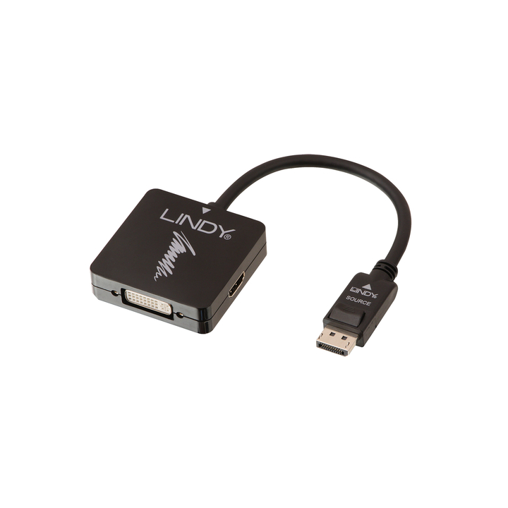 LINDY ADATTATORE DISPLAYPORT 1.2 A HDMI 4K30/DVI/VGA