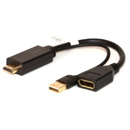 LINK ADATTATORE ATTIVO HDMI MAS - DISPLAYPORT 1.2 FEM E CONNETTORE USB 4K PER PC/NB HDMI A VIDEO DIS