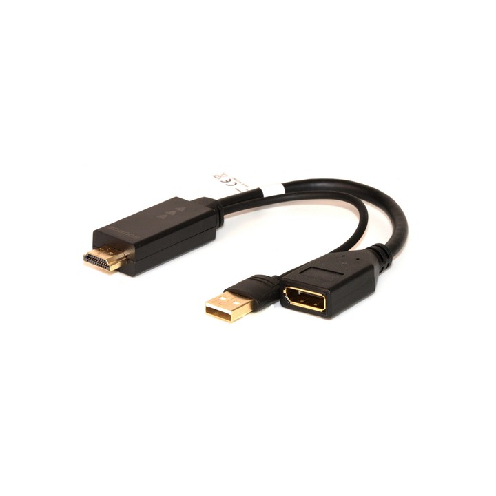 LINK ADATTATORE ATTIVO HDMI MAS - DISPLAYPORT 1.2 FEM E CONNETTORE USB 4K PER PC/NB HDMI A VIDEO DIS