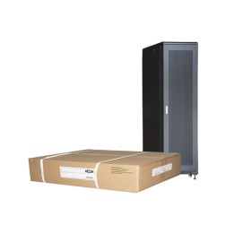 LINK ARMADIO RACK 19" 42U, A 2055, L 600, P 1000, NERO, DISASSEMBLATO PORTA TRAFORATA