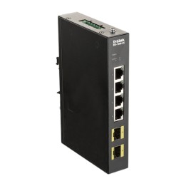 D-LINK SWITCH INDUSTRIALE 4 PORTE GIGABIT, INCLUDE 2 X 100/1000M SFP