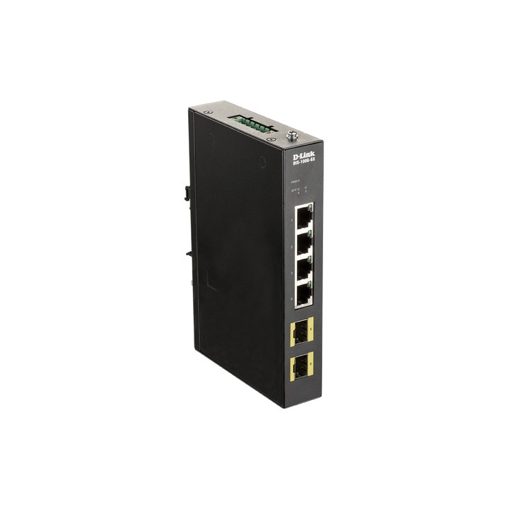 D-LINK SWITCH INDUSTRIALE 4 PORTE GIGABIT, INCLUDE 2 X 100/1000M SFP