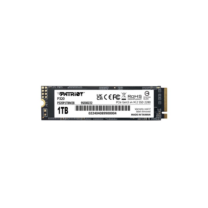 PATRIOT SSD P320 1TB M.2280 PCI-E R/W 3000/2200MB/S