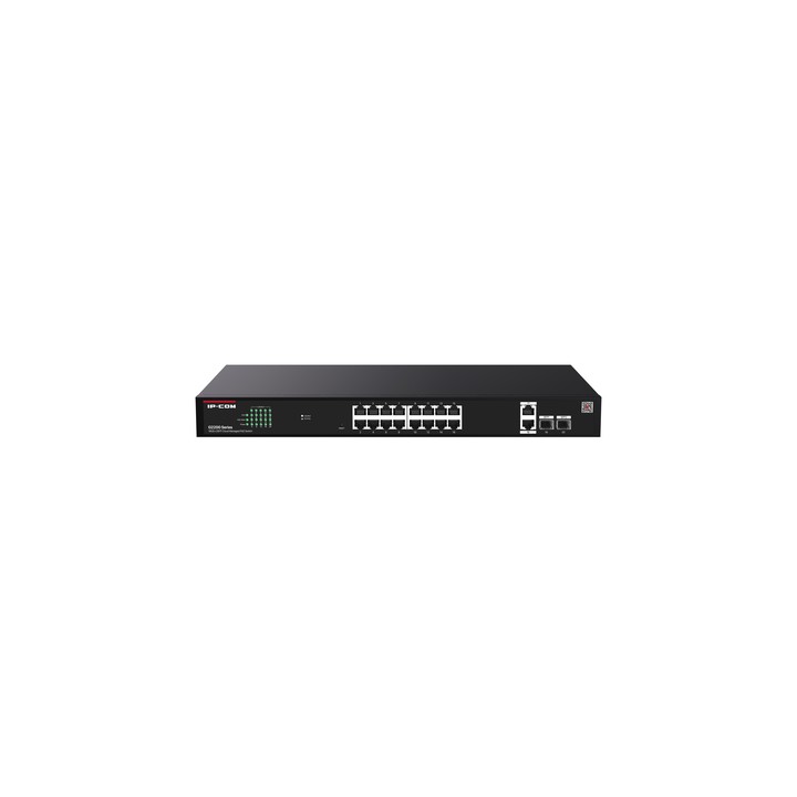 IP-COM SWITCH POE MANAGED L2, 20 PORT, 16 POE, 2 SFP