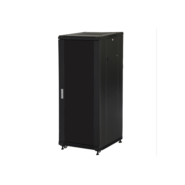 ARMADIO RACK 19 27U (A)1388 (L)600 (P)1000 COLORE NERO PORTA VETRO