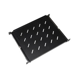 LINK RIPIANO UNIVERSALE PER ARMADIO RACK ESTRAIBILE SU BINARI TELESCOPICI 1 UNITA NERO 350MM