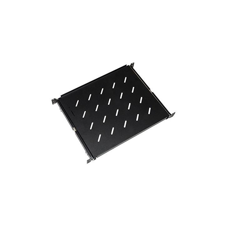 LINK RIPIANO UNIVERSALE PER ARMADIO RACK ESTRAIBILE SU BINARI TELESCOPICI 1 UNITA NERO 350MM