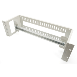 Supporto guida DIN 3U, 135x480x150 mm incl. din rail (35x390 mm), grey (RAL 7035)