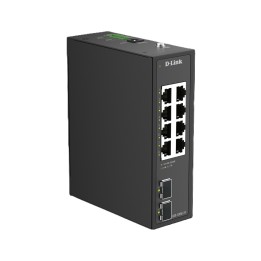 D-LINK SWITCH 10-PORT GIGABIT INDUSTRIAL UNMANAGED WITH 2 X SFP PORTS