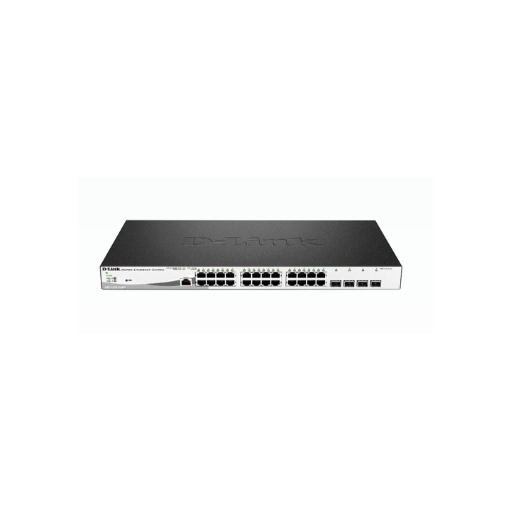 D-LINK SWITCH 24 PORTE GIGABIT POE + 4 PORTE SFP JUMBO FRAME 370W