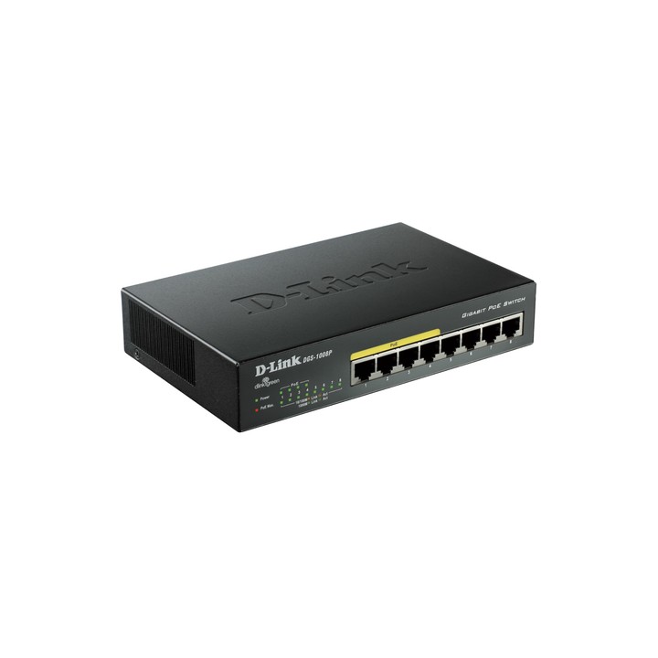 D-LINK SWITCH 8 PORTE GIGABIT 10/100/1000 DI CUI 4 POE