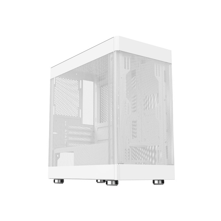 ITEK CASE PROMESH 35B, GAMING OFFICE MINI TOWER MATX, TYPE-C, 2XUSB3, 3 LATI MESH, WHITE