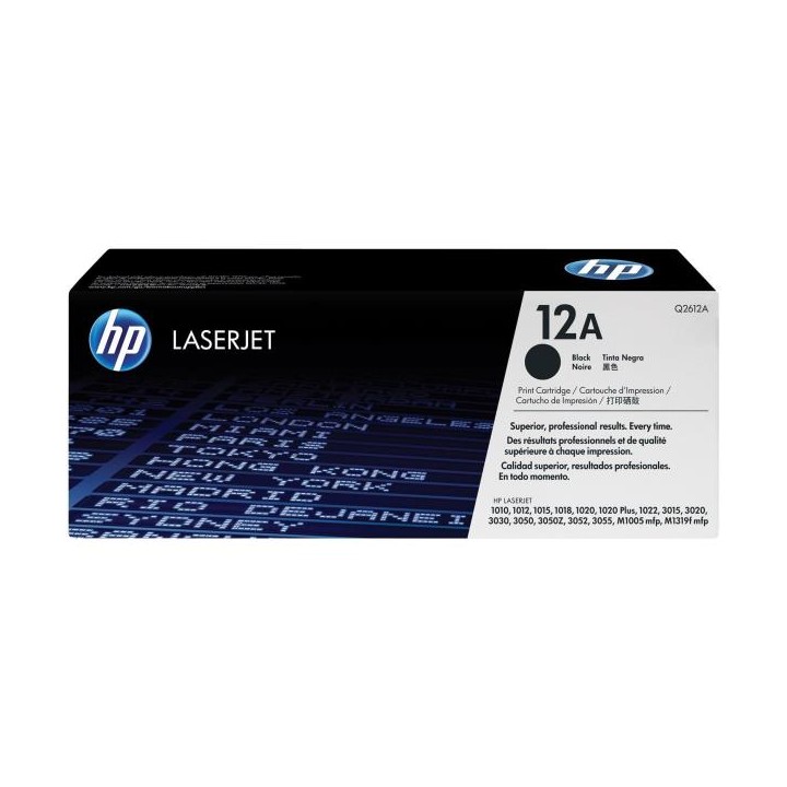 HP TONER NERO 12A Q2612A PER LJ 1010/1012/1015/1018/1020/1022 3015/3020 (CONF.2 PZ)