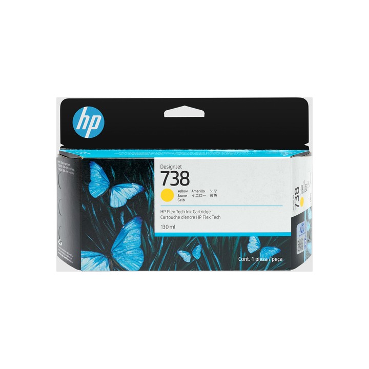 HP CART INK GIALLO DESIGNJET 738