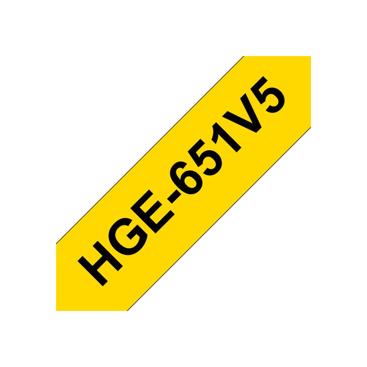 BROTHER NASTRO HG DA 24MM NERO GIALLO 5PZ