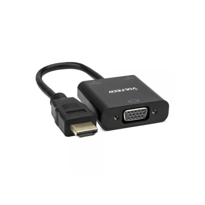 VULTECH ADATTATORE CONVERTITORE HDMI to VGA + AUDIO