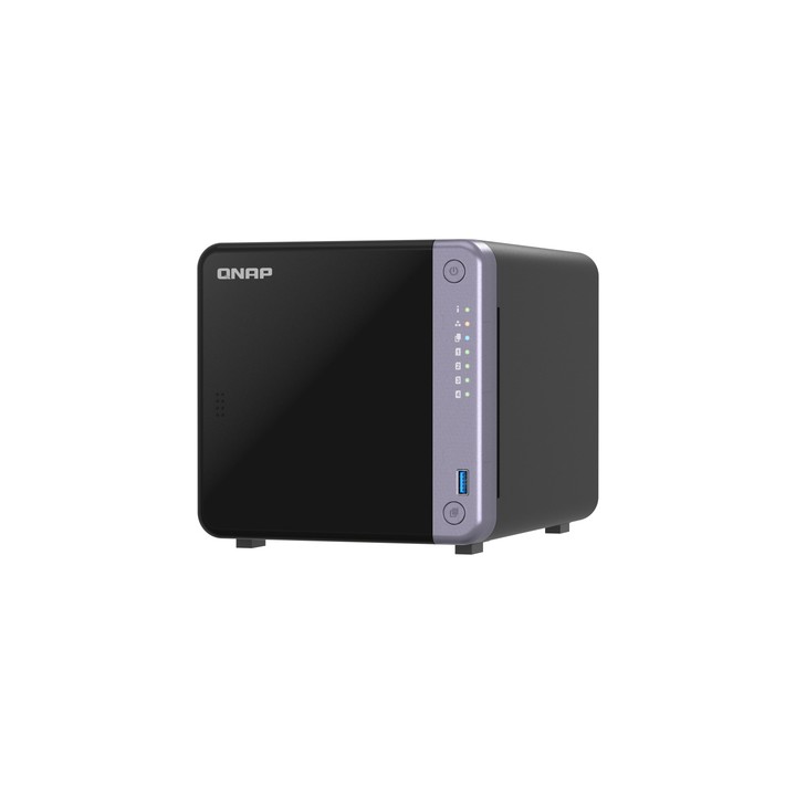 QNAP NAS - 4-BAY 3.5" DESKTOP NAS, AL524 4C 2.0GHZ, 4GB DDR4 RAM (MAX 16GB), 1 X 10GBE SFP+, 2 X 2.5