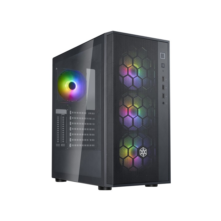 SILVERSTONE CASE SST-FAR1B-PRO-V2 FARA R1 PRO V2, ARGB, VETRO TEMPERATO, NERO