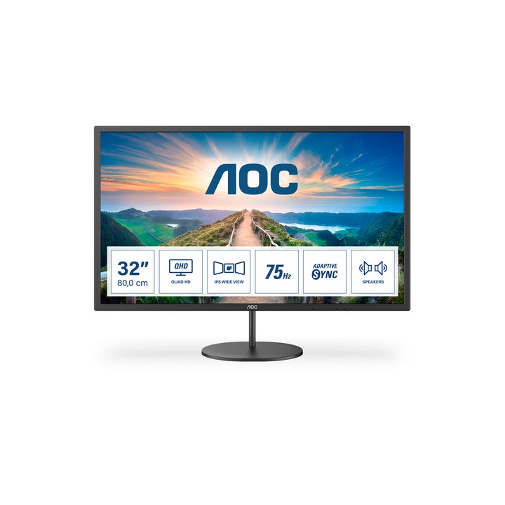 AOC MONITOR 31,5 LED IPS 16:9 2K QHD 250 CDM, DP/HDMI, MULTIMEDIALE