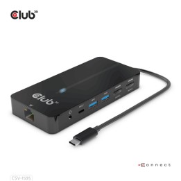 CLUB3D HUB USB GEN1 TYPE-C 7-in-1 2x HDMI, 2x USB GEN1 TYPE-A, 1x RJ45, 1x 3.5mm Audio, 1x USB GEN