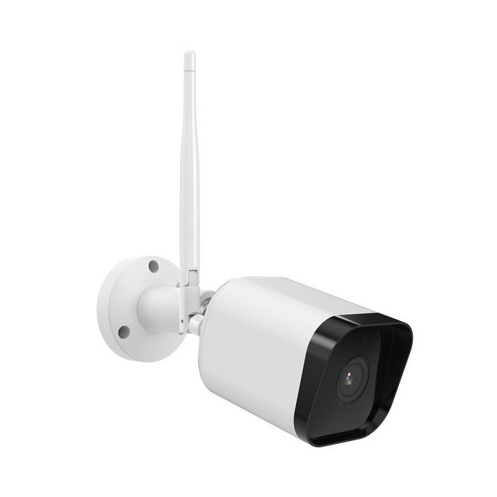 ISIWI TELECAMERA WIRELESS SQUARE 4MPX BULLET FISSA PER ESTERNO IR LED AUDIO BIDIREZIONALE SD CARD IP