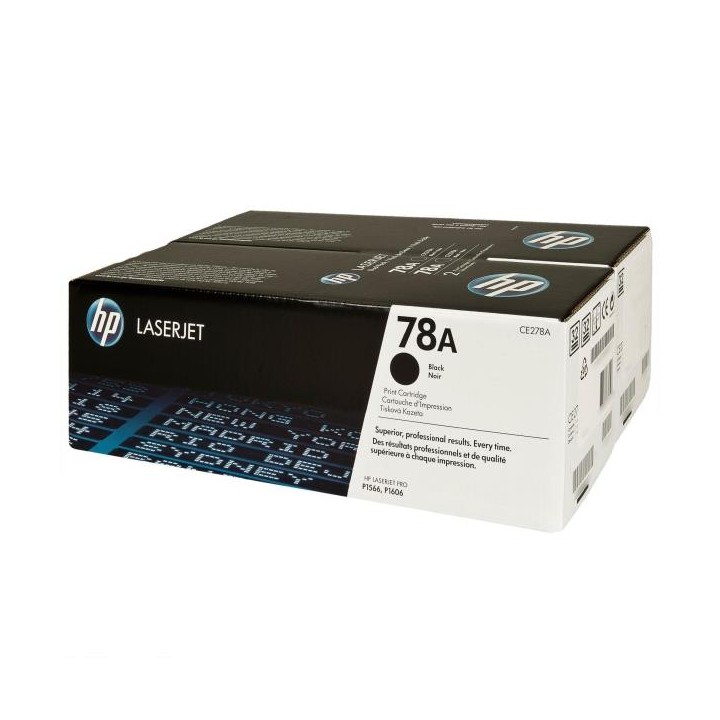 HP TONER NERO CE278A LASERJET SMART PRINT 2100 PAGINE (CONF 2 PZ) 78A