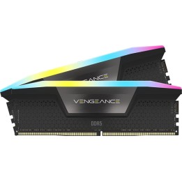 CORSAIR RAM VENGEANCE RGB DDR5 32GB (2 x 16GB) DDR5 5200 CL40-40-40-77 1.25V INTEL XMP - BLACK